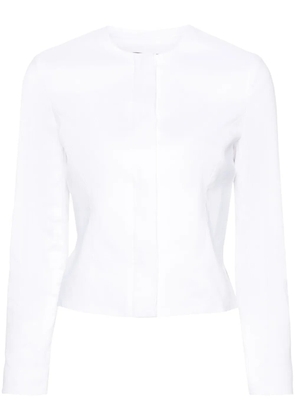Theory peplum-hem cropped jacket - White