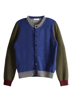 Givenchy colour-block wool cardigan - Blue