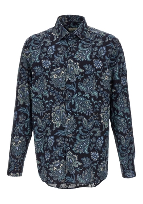 ETRO floral paisley-print cotton shirt - Blue