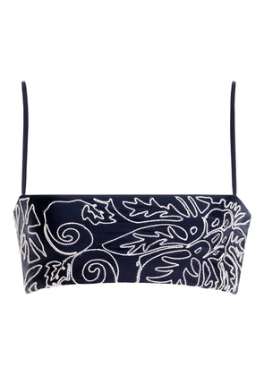 Agua Bendita Brietta Batik bikini bottoms - Blue