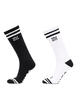 HUGO intarsia-knit socks (pack of two) - White