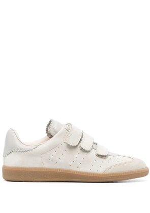 ISABEL MARANT Beth low-top leather sneakers - Neutrals