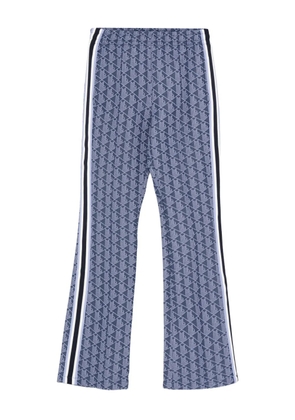 Lacoste geometric print stripe trousers - Blue
