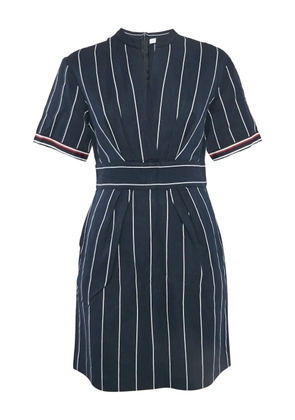 SANDRO 2024 stripe pleated mini dress - Blue
