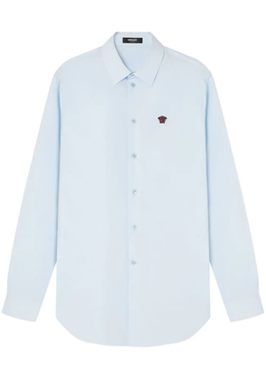 Versace Medusa-embroidered shirt - Blue