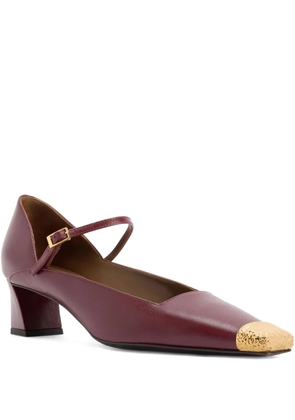 Giuseppe Zanotti ankle-strap metallic-toe pumps - Red