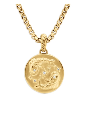 David Yurman 18K yellow gold Pisces diamond necklace
