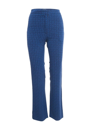 SANDRO floral-print trousers - Blue