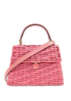 Cult Gaia woven top-handle mini bag - Pink