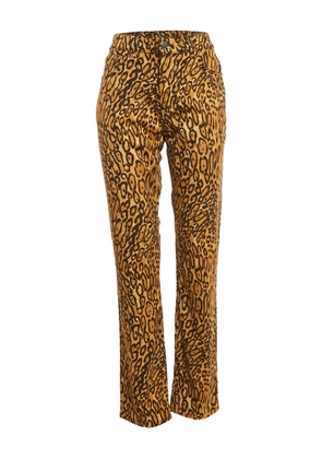 Moschino Pre-Owned leopard-print trousers - Brown