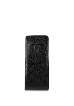 CHANEL Pre-Owned 2003 CC caviar-leather pouch - Black