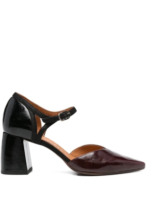Chie Mihara 75mm block-heel ankle-strap pumps - Red
