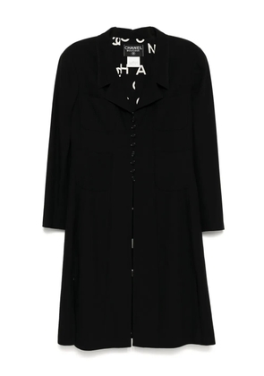CHANEL Pre-Owned 1997 single-breasted coat - Black