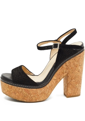 Jimmy Choo Pre-Owned 140mm Naylor platform sandals - Black