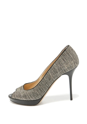 Jimmy Choo Pre-Owned 105mm peep-toe platform pumps - Black