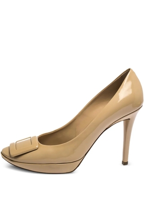 Roger Vivier Vintage 110mm patent pumps - Neutrals
