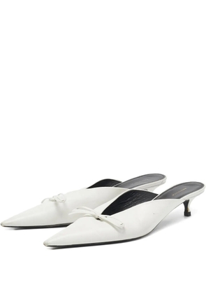 Balenciaga Pre-Owned 30mm Knife Bow mules - White