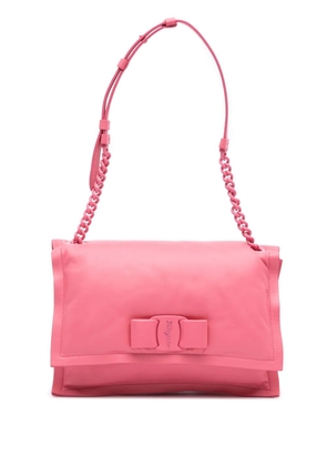 Ferragamo Pre-Owned 2010-2025 Padded Leather Viva Bow crossbody bag - Pink