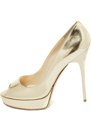Jimmy Choo Pre-Owned 135mm Crown pumps - Yellow