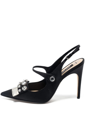 Sergio Rossi Vintage pre-owned 110mm slingback pointed-toe pumps - Black