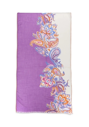 Loro Piana paisley-print scarf - Purple
