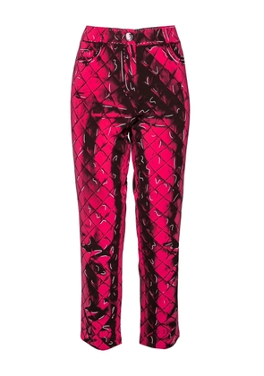 Moschino Pre-Owned 2024 quilted artistic-print trousers - Pink