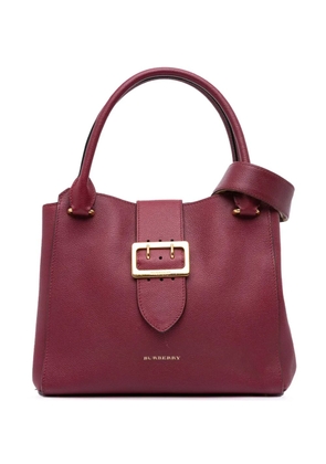 Burberry Pre-Owned 2000-2017 Medium Grained Calfskin Buckle Tote satchel - Red