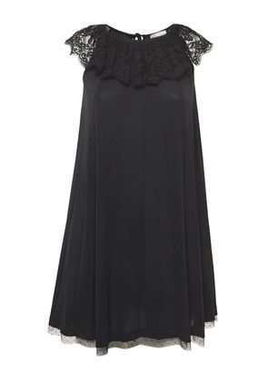 Valentino Pre-Owned lace-embellished mini dress - Black