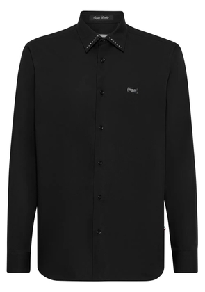Philipp Plein stud-detailing poplin shirt - Black