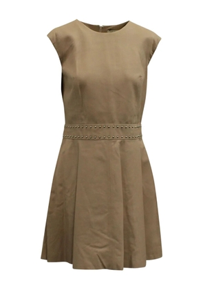 Yves Salomon stud-detail mini dress - Neutrals