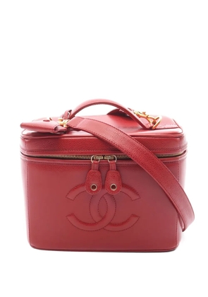 CHANEL Pre-Owned small 1997-1999 Coco Mark caviar-leather tote bag - Red