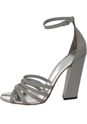 Burberry Pre-Owned 115mm strappy sandals - Grey