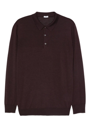 Caruso long-sleeves polo shirt - Brown