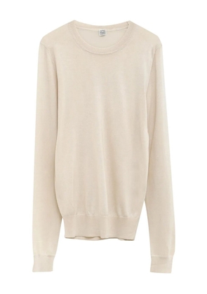 TOTEME knitted crew-neck jumper - Neutrals