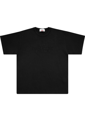 Supreme x Stone Island embroidered-logo T-shirt - Black