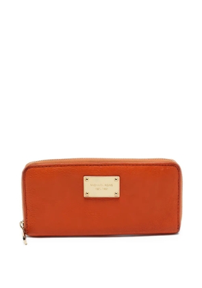Michael Kors Vintage leather zip wallet - Orange