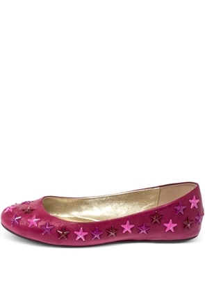 Jimmy Choo Pre-Owned star-embellished ballet flats - Pink