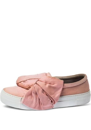 Joshua Sanders bow canvas sneakers - Pink