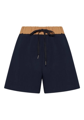 Blanca Vita drawstring shorts - Blue