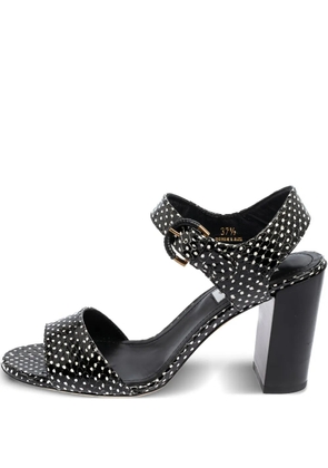 Tod's Vintage 90mm polka-dot sandals - Black