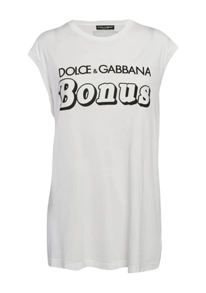 Dolce & Gabbana Pre-Owned slogan-print T-shirt - White