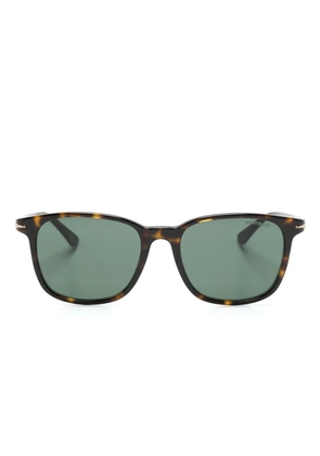 Montblanc tortoiseshell square-frame sunglasses - Brown