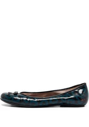 Marc Jacobs Vintage heart-print ballet flats - Black
