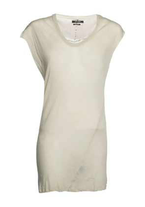 Isabel Marant Vintage scoop-neck cap-sleeve dress - Neutrals