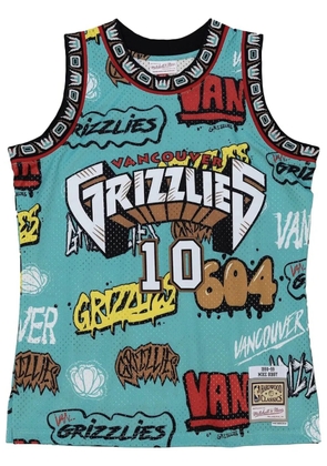 Mitchell & Ness 'NBA Grizzlies 1998 Mike Bibby' Slap Sticker Swingman jersey vest top - Blue