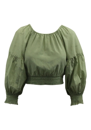 alice + olivia Azalea off-shoulder top - Green