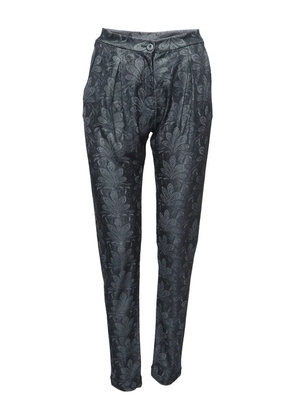 Emporio Armani Pre-Owned floral button trousers - Black