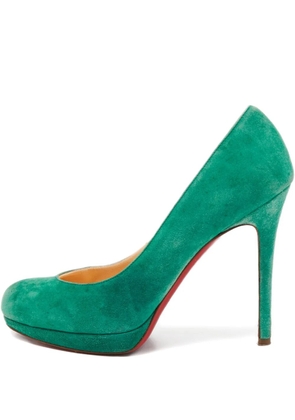 Christian Louboutin Pre-Owned 115mm suede pumps - Green