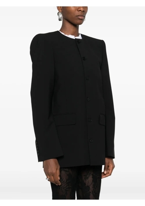 ALAINPAUL round-neck tailored jacket - Black