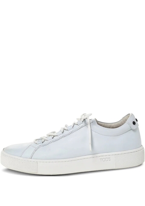 Tod's Vintage pre-owned leather lace-up sneakers - White